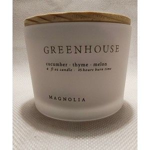 Magnolia Signature Candle Collection Greenhouse Cucumber Thyme Melon 4 Oz USA